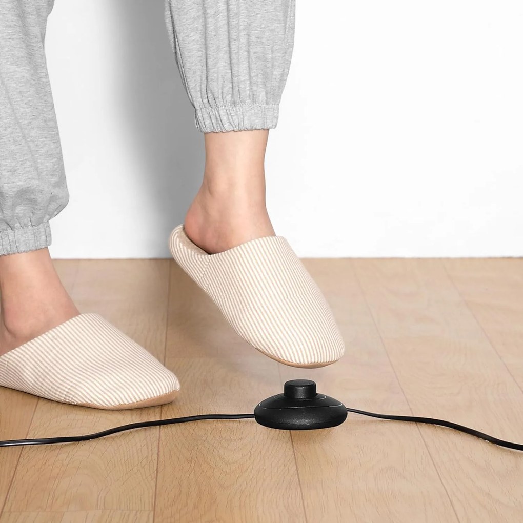 Deuba Lampă de podea curbată de design cu bază de marmură - reglabilă la 190-200 cm