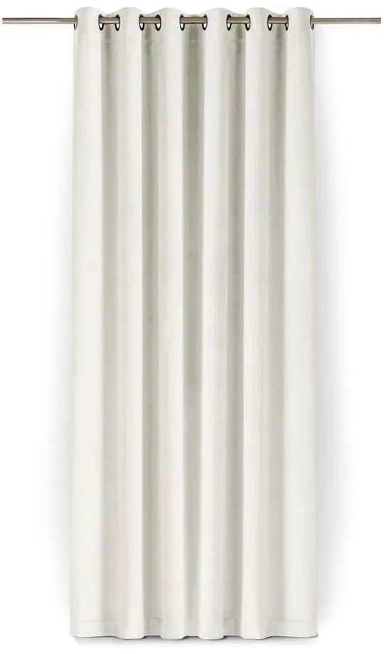 Draperie crem dimout (semi-opacă) din catifea 400x175 cm Velto – Filumi