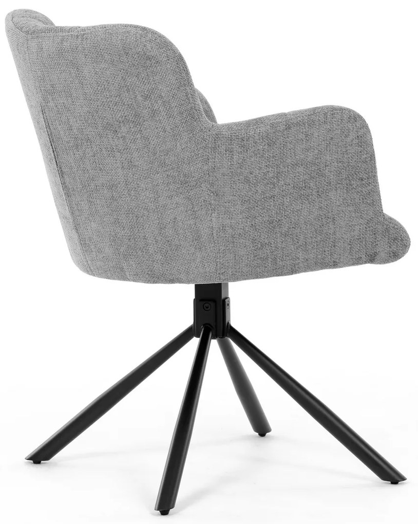 Set de scaune de sufragerie cu mecanism deîntoarcere DCH-T1122 GREY2, 2 buc.