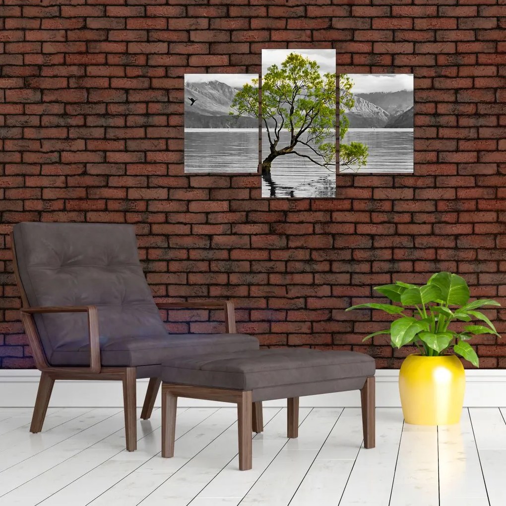 Tablou copacului în mijlocul lacului (90x60 cm)