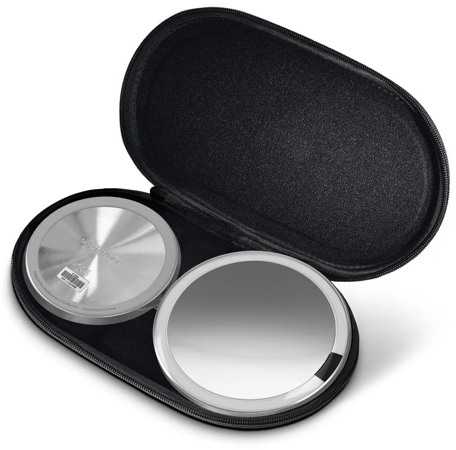 Oglindă cosmetică (10x) cu led/de mărire ø 12 cm Travel – simplehuman