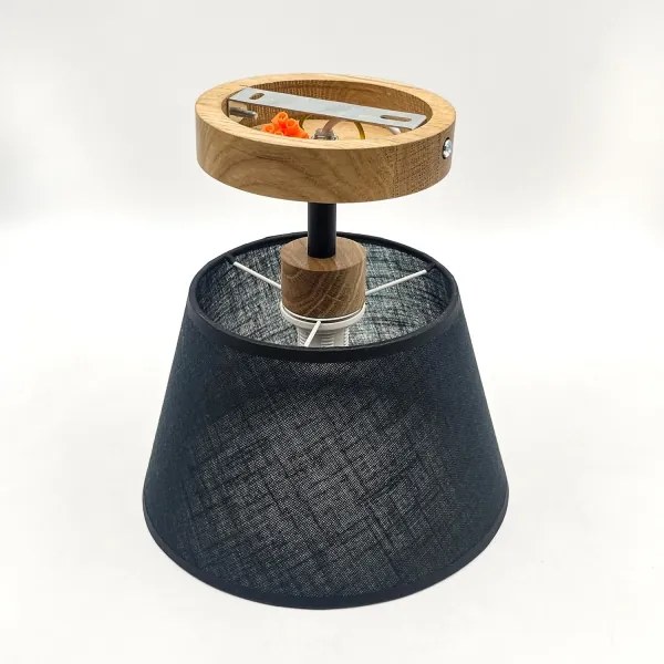 Lustră aplicată Brilagi ANTHONY 1xE14/60W/230V stejar/negru