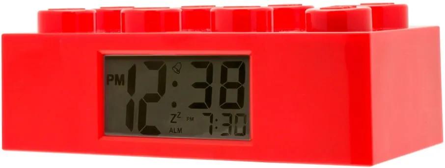 Ceas deșteptător LEGO® Brick, roșu