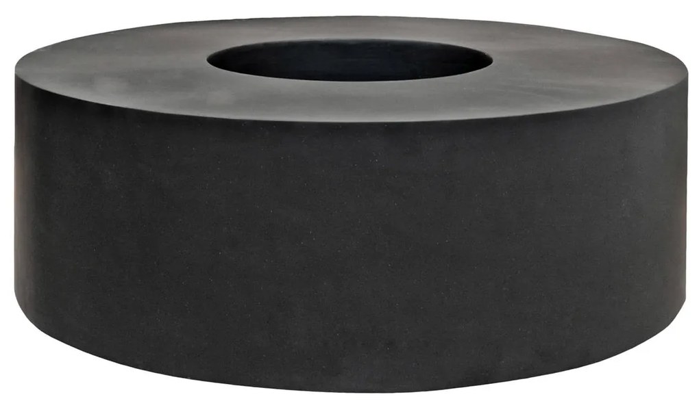 Jardiniera rotundă Jumbo Seating, culoare neagră, dimensiuni multiple - PotteryPots mărimea: - v. 47.5 cm, ⌀ 140 cm