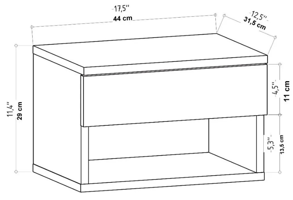 Noptieră Jamot Anthracite