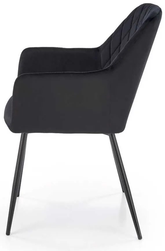 Scaun de bucătărie Kinzie, negru