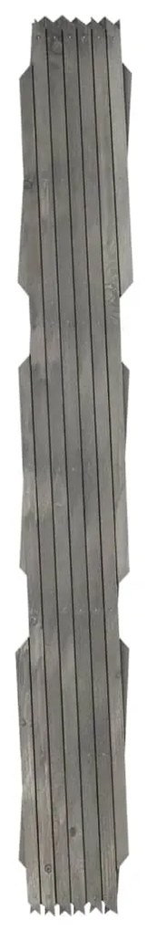 Garduri cu zabrele, 5 buc., gri, 180x80 m, lemn masiv de brad 5, Gri, 180 x 80 cm