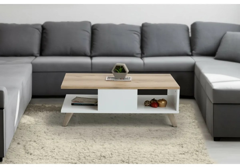Măsuță de conferință Sumer White and Oak