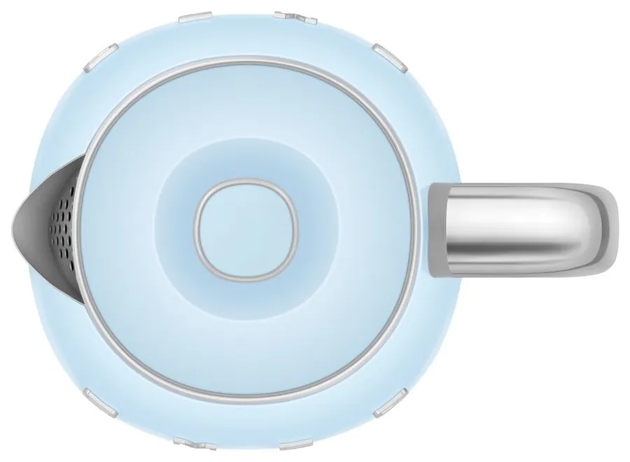 Ceainic electric albastru deschis din oțel inoxidabil 800 ml Retro Style – SMEG