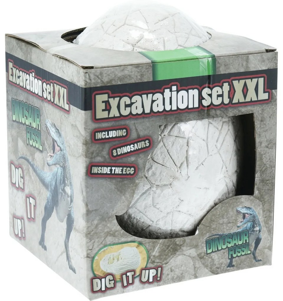 Set de excavare Dino 8 piese, 15 x 15 x 18 cm