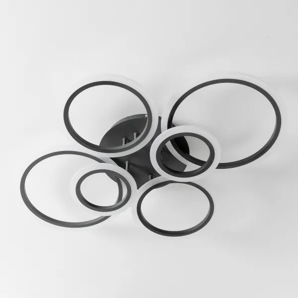 Lustră LED dimabilă aplicată Brilagi ORBITS LED/85W/230V 3000-6500K antracit + telecomandă