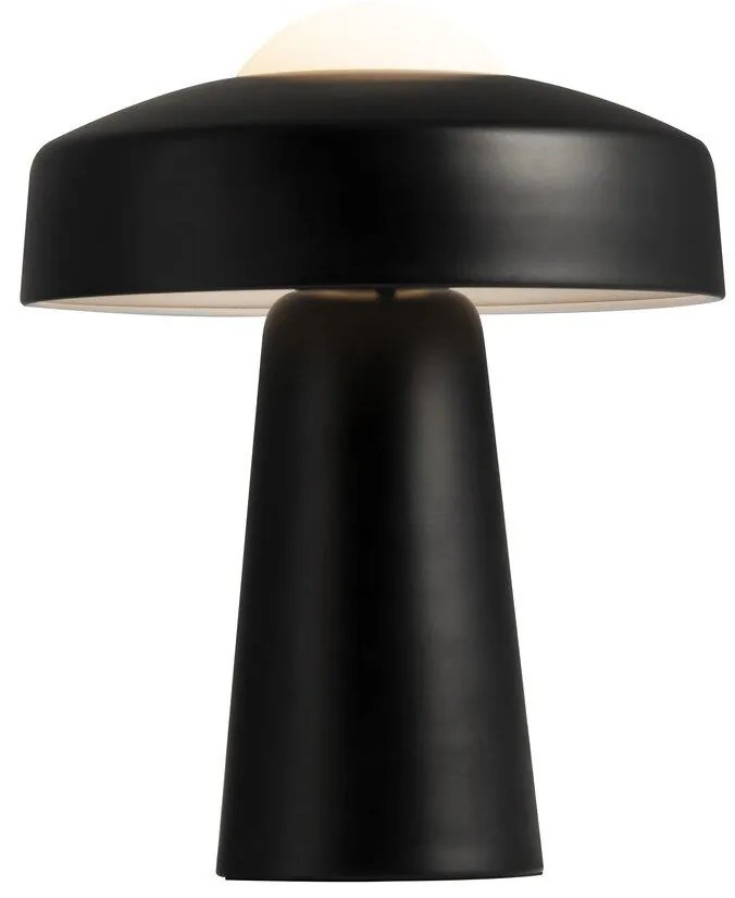Veioza moderna design ciuperca Time neagra 2010925003 NL