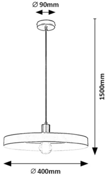 Lustră pe cablu ALATAR 1xE27/40W/230V Rabalux 72017