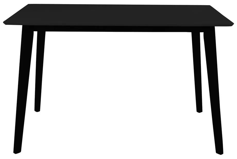 Masă de dining cu blat negru 70x120 cm Vojens – House Nordic