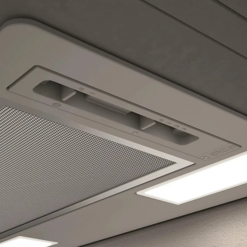 Hota de bucatarie incorporabila Elica Era GR 52, 81 W, 52 cm, Clasa C, 224 m³/h, Iluminare LED, Argintiu