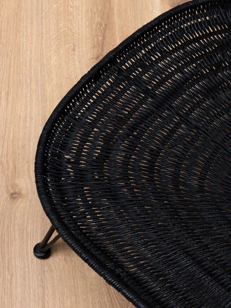 Masuta de cafea neagra din rattan," Senzu"