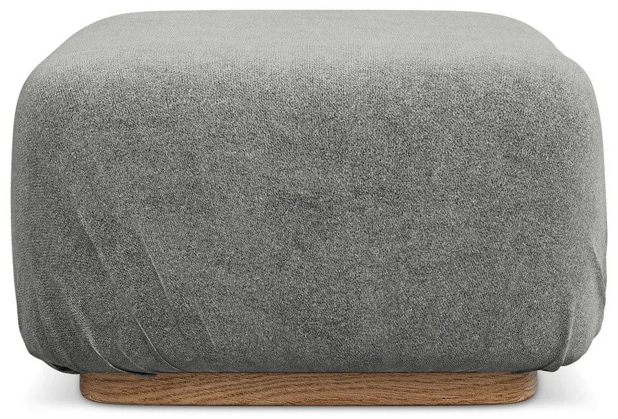 Taburet modular gri cu tapițerie din țesătură bouclé Ailani – Makamii