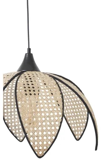 Lustră suspendată pe cablu FUME, 1xE27/40W/230V, Ø 40 cm, negru/bej