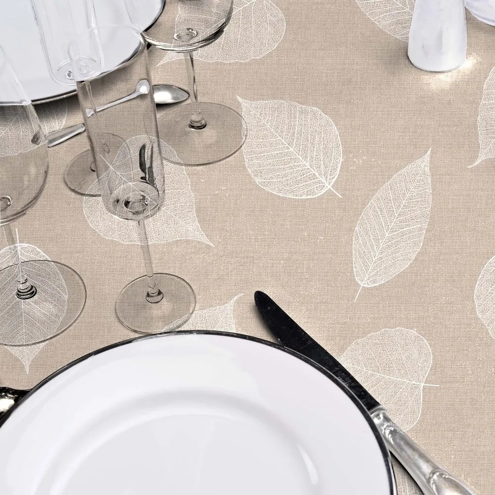 Față de masă lavabilă ø 160 cm Feuillys – douceur d'intérieur