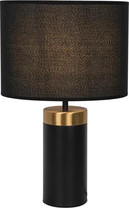 Lampă de masă LUCIANO 1xE27/40W/230V neagră/aurie
