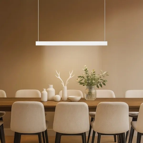 Lustră suspendată pe cablu LINEA LED/36W/230V 3000/4000/5700K CRI 90 alb