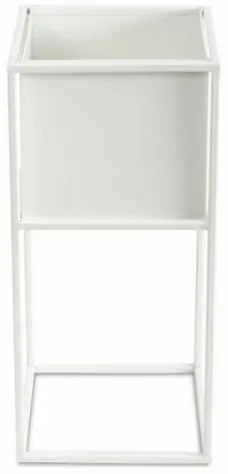 Suport pentru flori 50x24 cm, alb