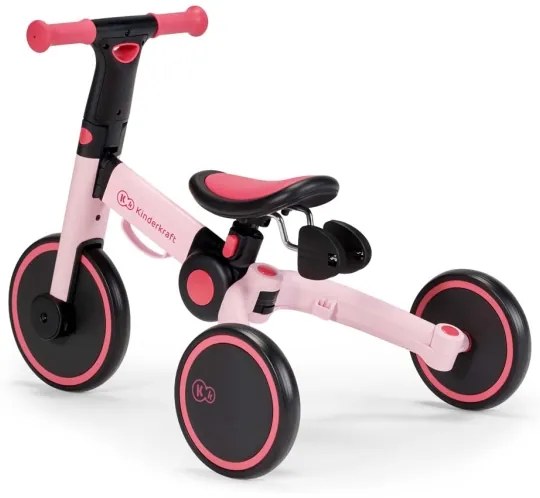 KINDERKRAFT - Bicicletă 3în1 4TRIKE pentru copii, roz