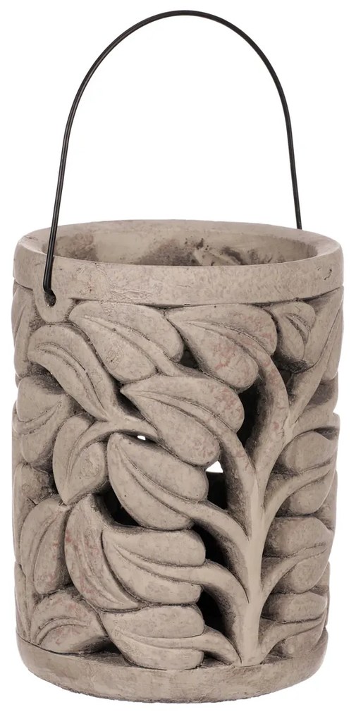 Felinar decorativ Folia, 19 x 25 cm, beton