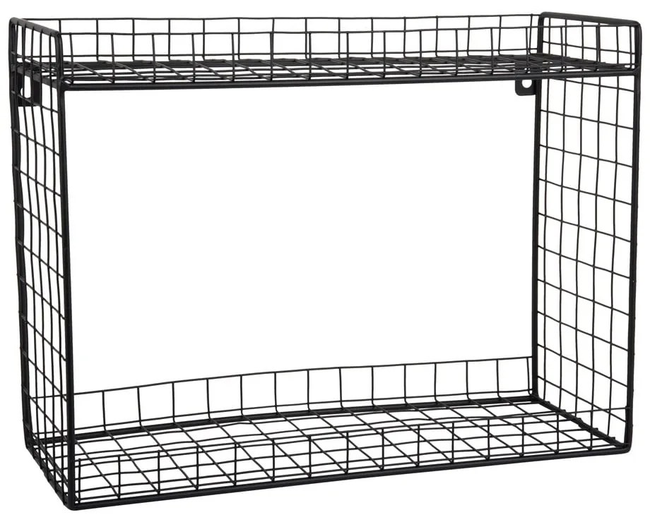 Raft negru etajat din oțel 40 cm Reja – PT LIVING