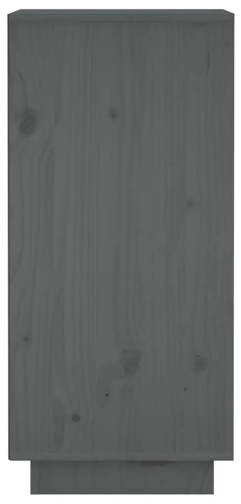 Servante, 2 buc., gri, 31,5x34x75 cm, lemn masiv de pin 2, Gri