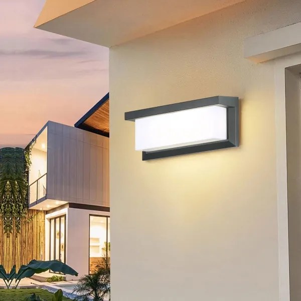Brilagi BRICKY Aplica de perete pentru exterior LED RGBW 1xE27/9W/230V antracit IP54