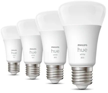 SET 4x bec LED dimabil Philips Hue WHITE A60 E27/9W/230V 2700K