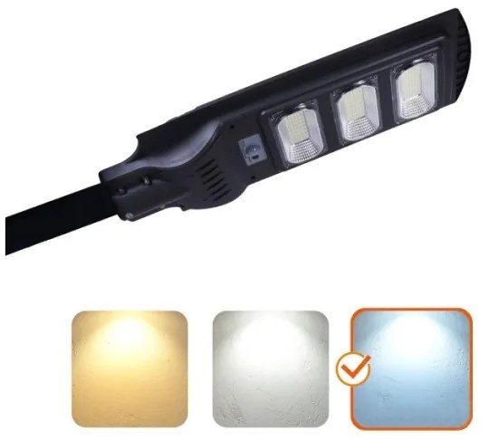Lampă LED stradală solară cu senzor URBI LED/8W/3,2V 6500K IP54 + telecomandă