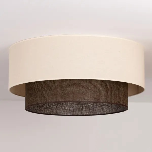 Brilagi - Plafonieră LED BOHO STYLE, 3xE27/15W/230V, Ø 60 cm, crem/maro