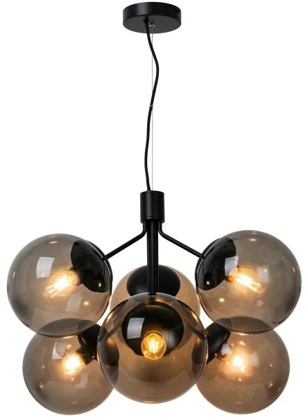 Lustră pe cablu Nordlux IVONA 6xE27/28W/230V negru