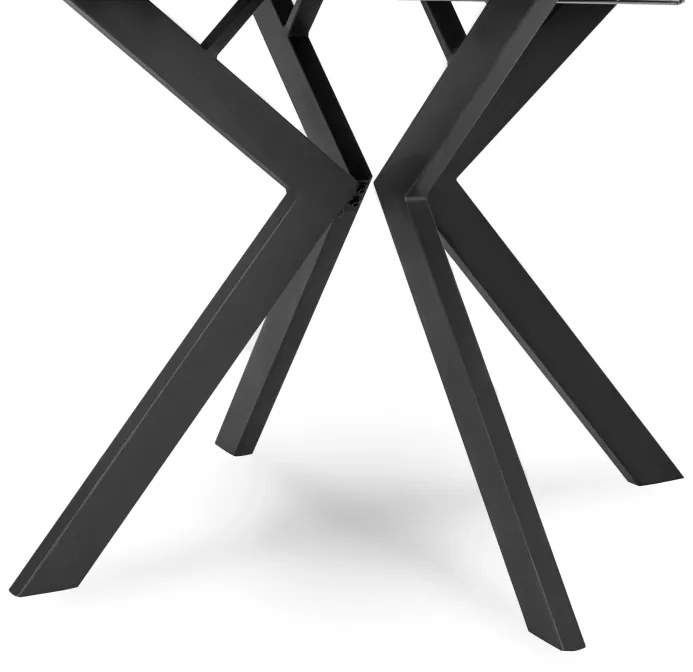 JAKS Masă rotundă extensibilă 90 - 190 cm beton Lugo