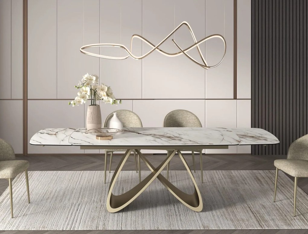 Masa ceramica Infinity, extensibila 180 cm/90 cm