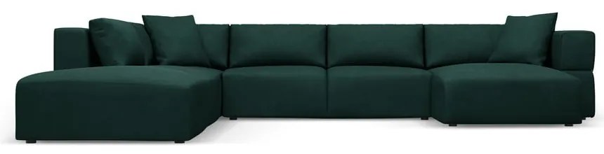 Colțar verde (cu colț pe partea stângă /în formă de "U") Esther – Milo Casa