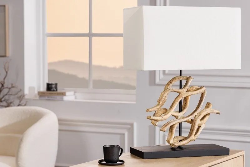 Veioza, Lampa de masa design unicat The Wave 60cm