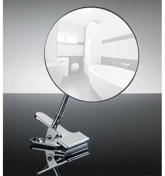 WENKO 22195100 - Oglindă cosmetică CLIP 15 x 27 cm, crom lucios