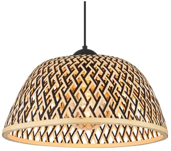 Lustră pe cablu COLLY 1xE27/15W/230V bambus Globo 15767H1