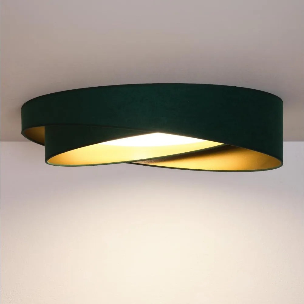BRILAGI - Lampă LED dimerizabilă VELVET TWIST LED/36W/230V CCT Ø 65 cm WT verde/auriu + telecomandă