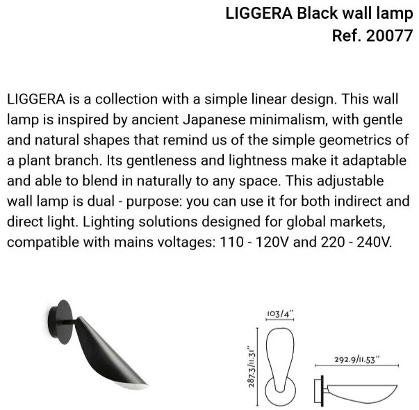 Aplica de perete cu lumina ambientala LIGGERA