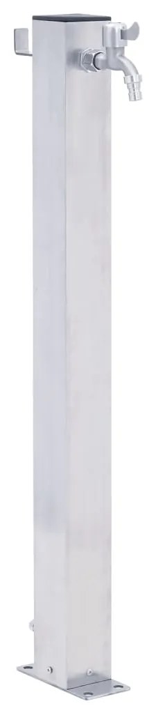 Coloana de apa de gradina, 100 cm, otel inoxidabil, patrat