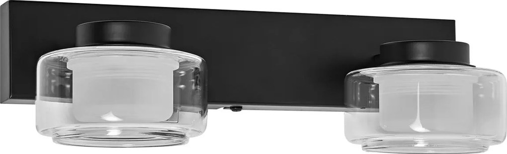 Osram - Aplica LED de perete pentru baie ORBIS FLAME 2xLED/5,5W/230V IP44 negru