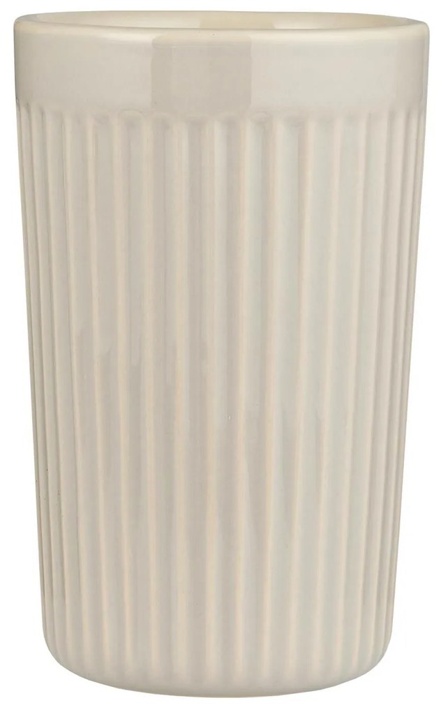 Cana ceramica bej cu striatii CAFE MYNTE LATTE