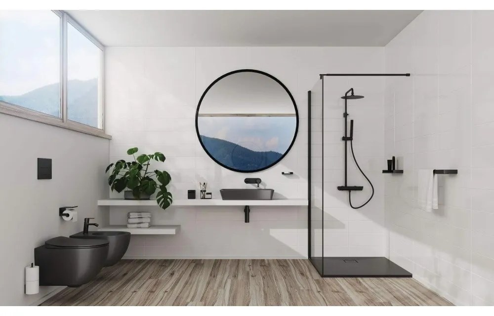 Vas WC suspendat Deante Peonia Zero titan antracit