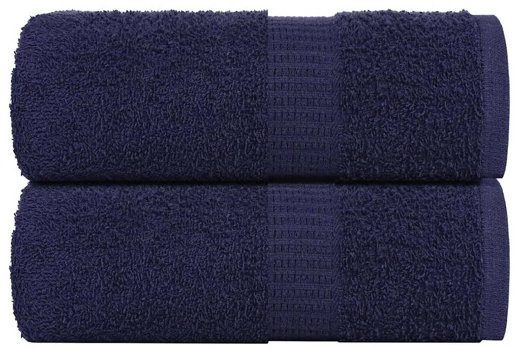 vidaXL Prosoape de baie 2 buc. FROGN albastru marin 30x30 cm 100% bumbac