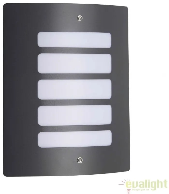 Aplica de perete iluminat exterior IP44 Todd gri inchis 47682/63 BL