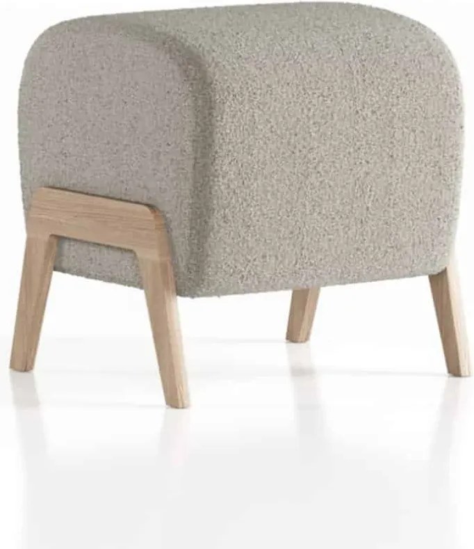 Taburet lemn masiv Brooklyn, 100 × 45 × 48 cm